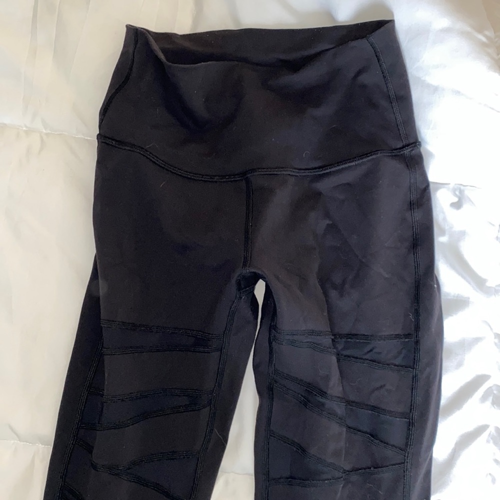 Lululemon Wunder Under Pant Hi-Rise Tech Mesh Pant - Picture 2 of 5